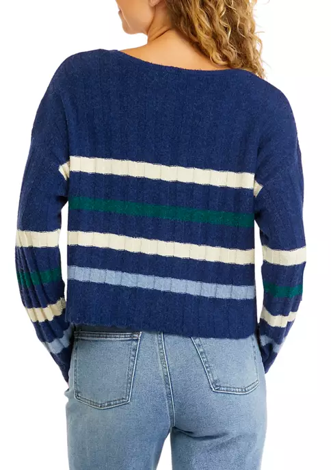 Best reviews of 👏 TRUE CRAFT Long Sleeve Ribbed V-Neck Striped Sweater 🌟 4 Best reviews of 👏 TRUE CRAFT Long Sleeve Ribbed V-Neck Striped Sweater 🌟 - Image 2