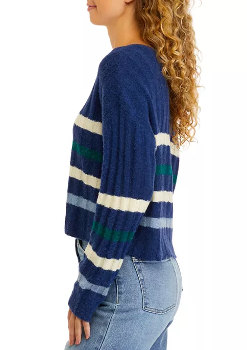 Best reviews of 👏 TRUE CRAFT Long Sleeve Ribbed V-Neck Striped Sweater 🌟 5 Best reviews of 👏 TRUE CRAFT Long Sleeve Ribbed V-Neck Striped Sweater 🌟 - Image 3