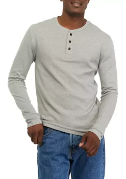 Outlet 😀 TRUE CRAFT Long Sleeve Thermal Henley 👕 Shirt 🤩 -True Craft Clothing Store Belk 8