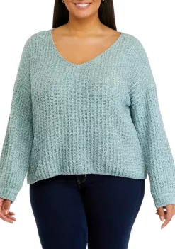 Wholesale 🥰 TRUE CRAFT Plus Size V-Neck Sweater 🎁 -True Craft Clothing Store Belk 804