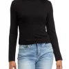 Cheap 🤩 TRUE CRAFT Long Sleeve Mock Ribbed T-Shirt 😀 -True Craft Clothing Store Belk 813