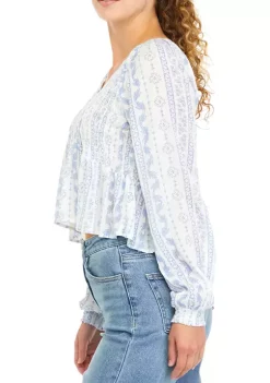 Budget ๐ TRUE CRAFT Blouson Sleeve Geometric Print Peplum Top ๐ฅ 11 Budget ๐ TRUE CRAFT Blouson Sleeve Geometric Print Peplum Top ๐ฅ -True Craft Clothing Store Belk 913