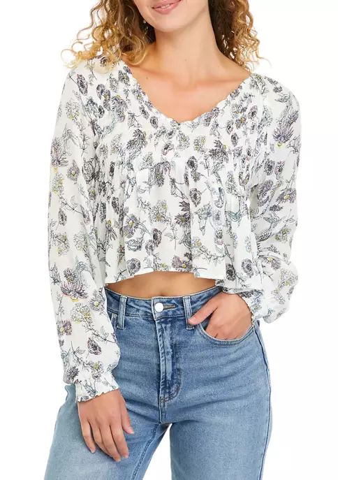 Budget ๐ TRUE CRAFT Blouson Sleeve Geometric Print Peplum Top ๐ฅ 6 Budget ๐ TRUE CRAFT Blouson Sleeve Geometric Print Peplum Top ๐ฅ - Image 4