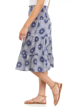 Flash Sale 🤩 TRUE CRAFT Smocked Midi 👗 Skirt 🥰 -True Craft Clothing Store Belk 955