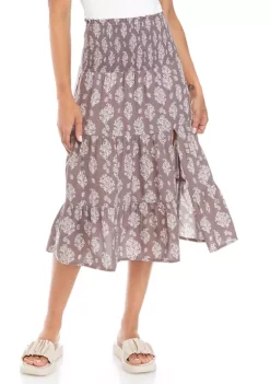 Flash Sale 🤩 TRUE CRAFT Smocked Midi 👗 Skirt 🥰 -True Craft Clothing Store Belk 961