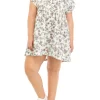New ⭐ TRUE CRAFT Plus Size Short Sleeve Lace Up Front 👗 Dress ⭐ -True Craft Clothing Store Belk 971