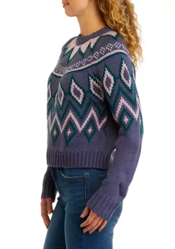 Buy 🧨 TRUE CRAFT Crew Neck Intarsia Sweater ⭐ -True Craft Clothing Store Belk 989