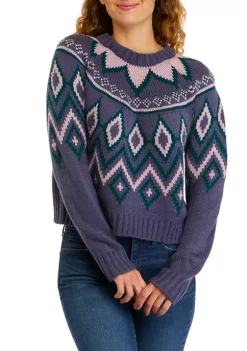 Buy 🧨 TRUE CRAFT Crew Neck Intarsia Sweater ⭐ -True Craft Clothing Store Belk 990